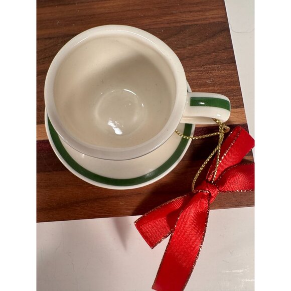 CHRISTMAS Lot of 2 SPODE Items Small Dish and Tree Teacup Ornament. - Picture 10 of 13